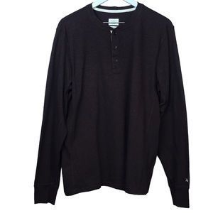 Rag and Bone Standard Issue Burgundy Henley Men Sz XL